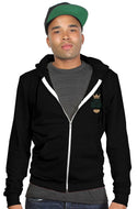 trb inc embroidered zip up